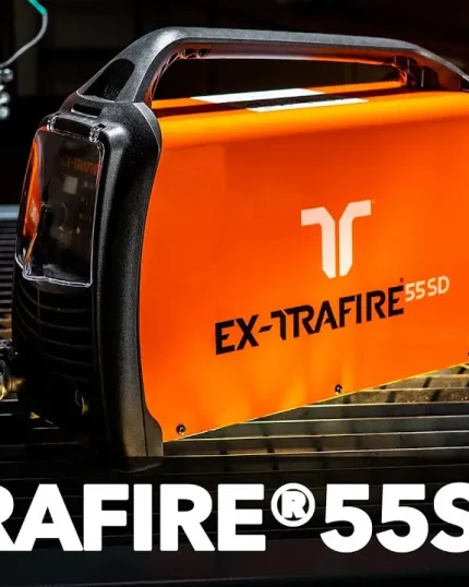 EX-TRAFIRE 55 SD , %100 sürekli kesimde 20 mm , aralıklı kesimde 30 mm ‘ye kadar hassas kesim yapabilen taşınabilir bir elle plazma kesim tipi-CNC plazma kesim makinasıdır. Ağır endüstriyel uygulamalar için geliştirilen FHT-EX105TTH serisi torçlar sayesinde elektrod ve nozul tüketimi muadil ürünlere kıyasla oldukça düşüktür.