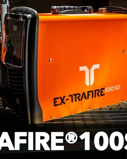 EX-TRAFIRE 100SD , %100 sürekli kesimde 35 mm , aralıklı kesimde 50 mm ‘ye kadar hassas kesim yapabilen taşınabilir bir elle plazma kesim tipi-CNC plazma kesim makinasıdır. Ağır endüstriyel uygulamalar için geliştirilen FHT-EX105TTH serisi torçlar sayesinde elektrod ve nozul tüketimi muadil ürünlere kıyasla oldukça düşüktür.